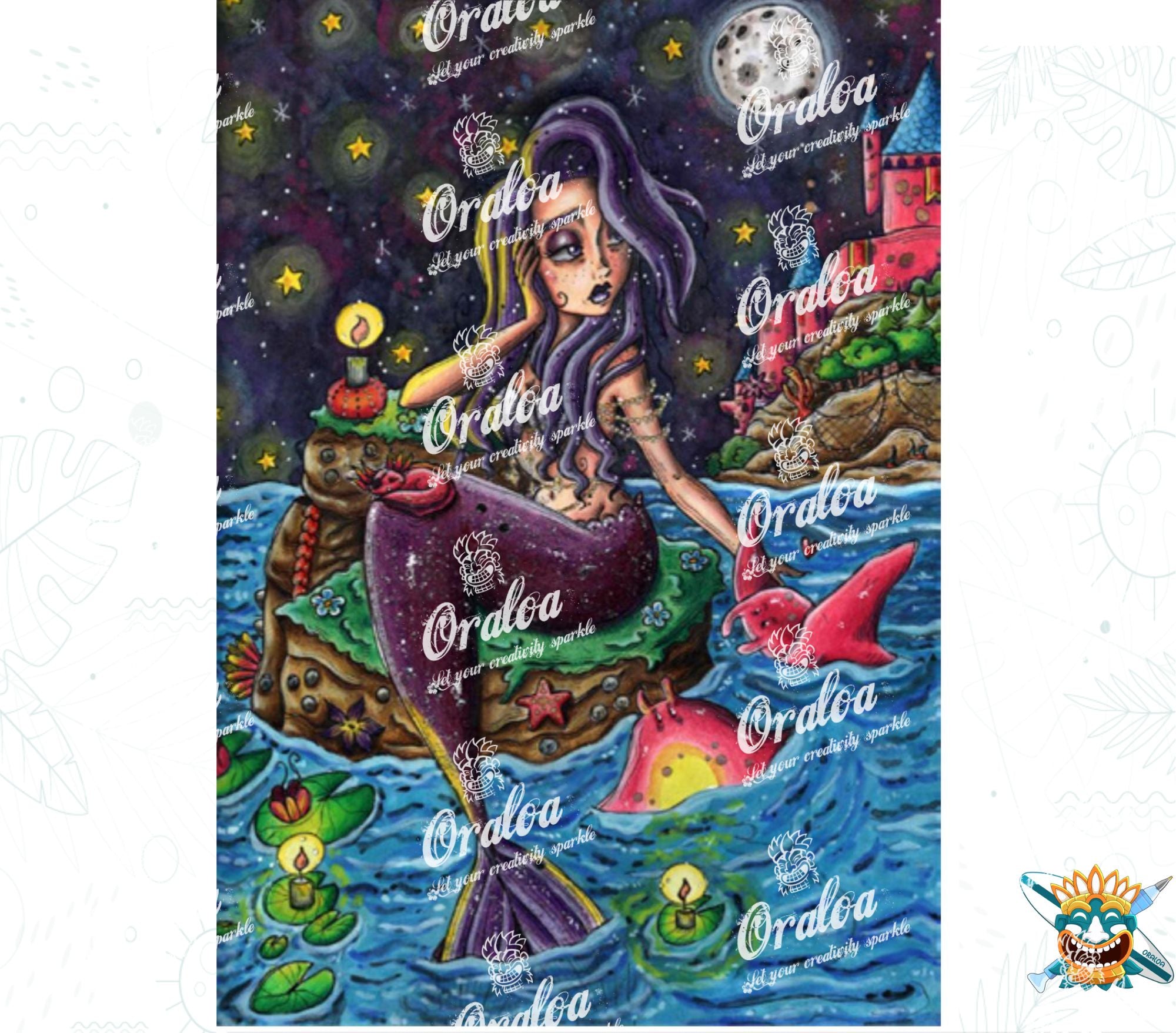 Oraloa Diamond Painting Eine unmögliche Liebe - Diamantstickerei-Kit Kunsttherapie