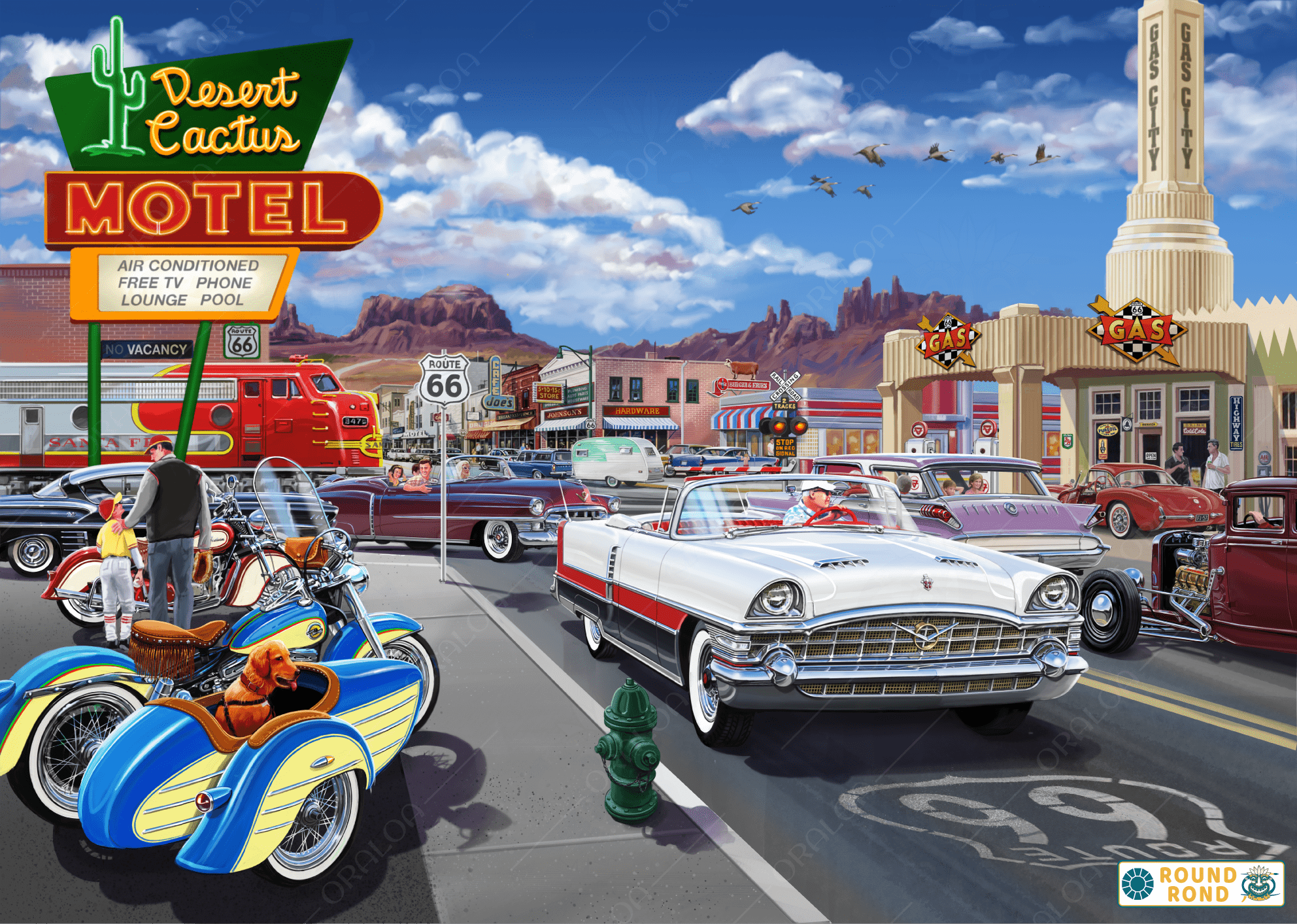 Vorschau Kit Oraloa Diamond Painting Route 66
