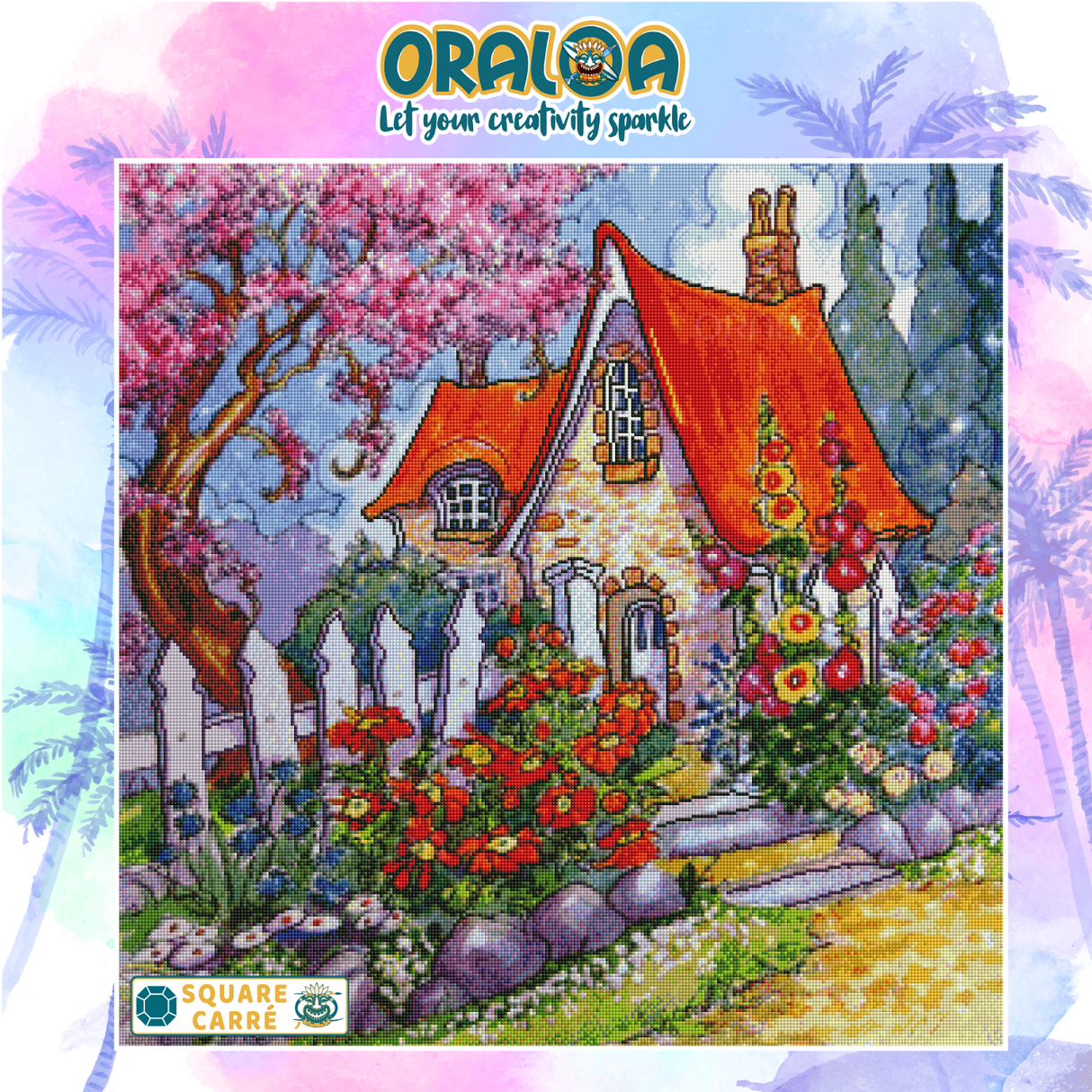 Beispiel Diamantstickerei Almost Hidden by Spring - Oraloa Diamond Painting