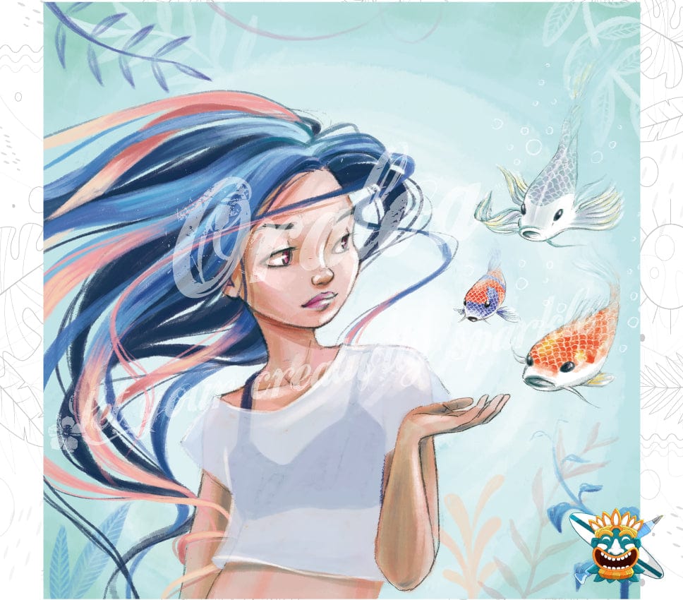 Aquatisch - Oraloa Diamond Painting Kunsttherapie-Set