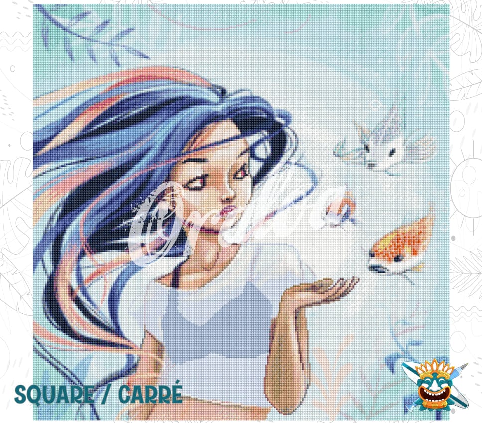 Ergebnis Diamond Painting Aquatisch - Oraloa Kunsttherapie