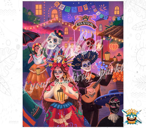Oraloa Diamond Painting Karneval - Diamantstickerei-Kit Kunsttherapie