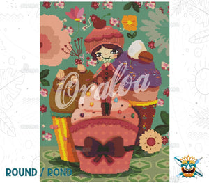 Zoom Diamond Painting Oraloa Cupcake - Kreativset