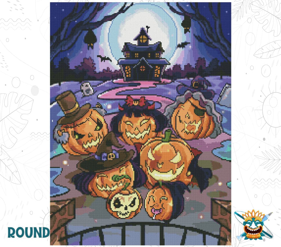 Endergebnis Oraloa Diamond Painting Halloween Family
