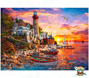Diamantstickerei Lighthouse Bay - Oraloa Diamond Painting kreativ