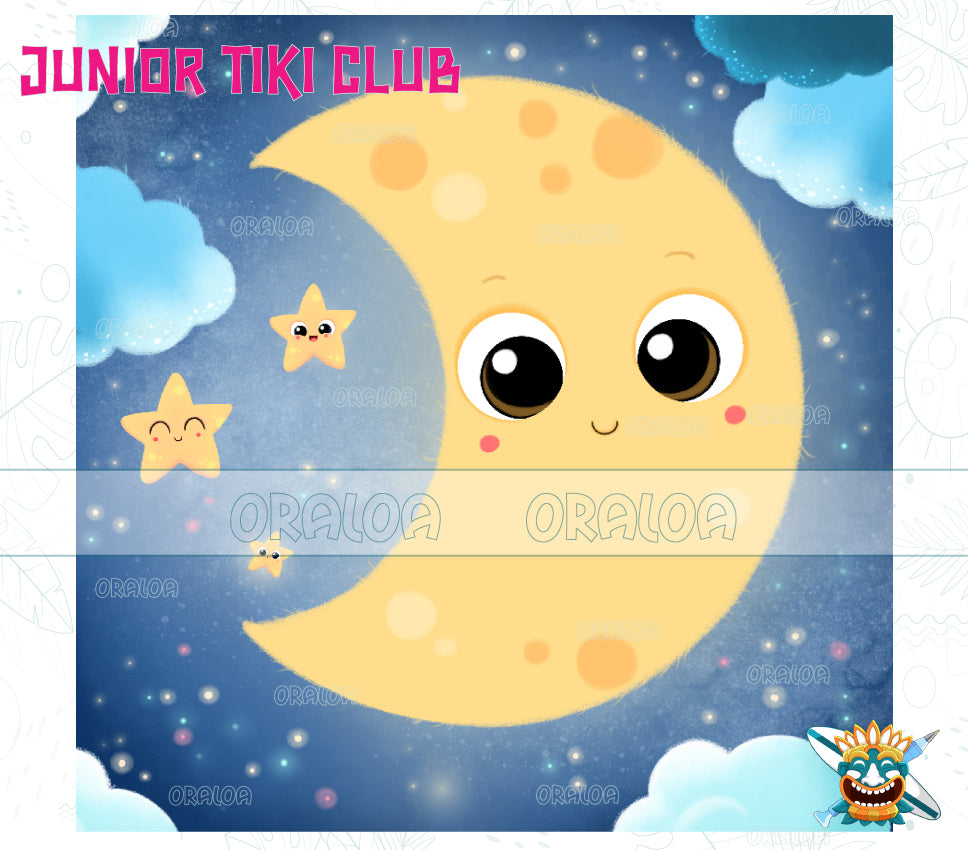 Oraloa Diamond Painting Mond - Junior Tiki Club - Diamantstickerei-Kit Kunsttherapie