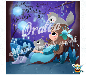 Nacht der Wölfe - Oraloa Diamond Painting Kunsttherapie-Set
