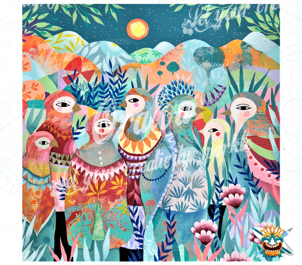 Birds - Oraloa Diamond Painting art therapy kit