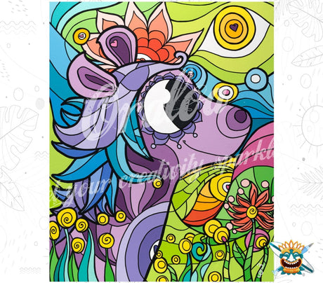 Oraloa Diamond Painting Die Präsenz des Pferdes - Diamantstickerei-Kit Kunsttherapie
