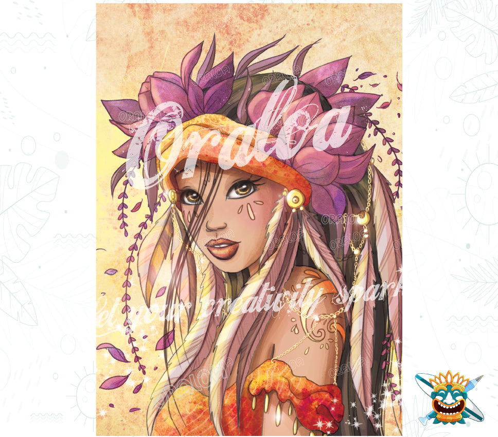 Rebellin des Westens Oraloa - Diamond Painting entspannende Diamantstickerei