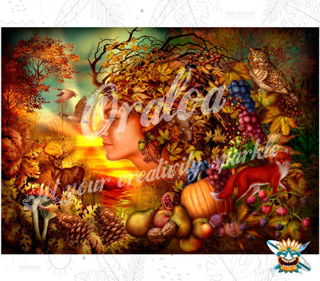 Spirit of Autumn Oraloa - Diamond Painting Diamantstickerei Entspannung