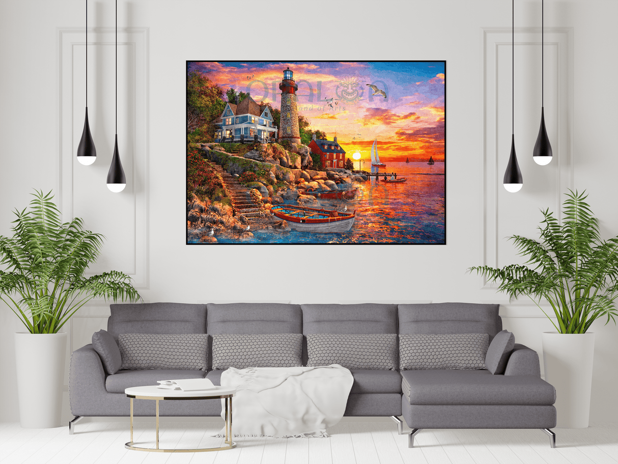 Kit-Vorschau Oraloa Diamond Painting Lighthouse Bay