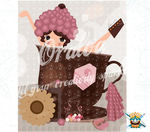 Diamantstickerei Teetasse - Oraloa Diamond Painting kreativ