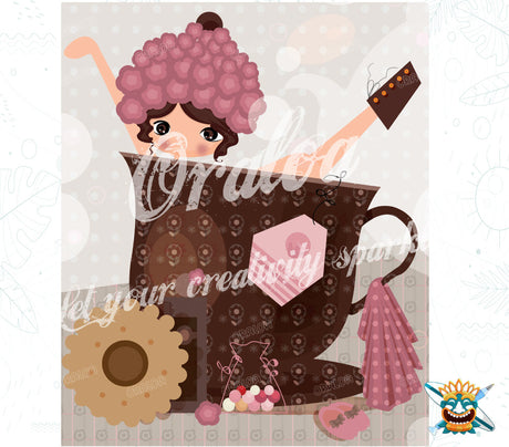 Diamantstickerei Teetasse - Oraloa Diamond Painting kreativ