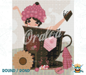 Endergebnis Oraloa Diamond Painting Teetasse