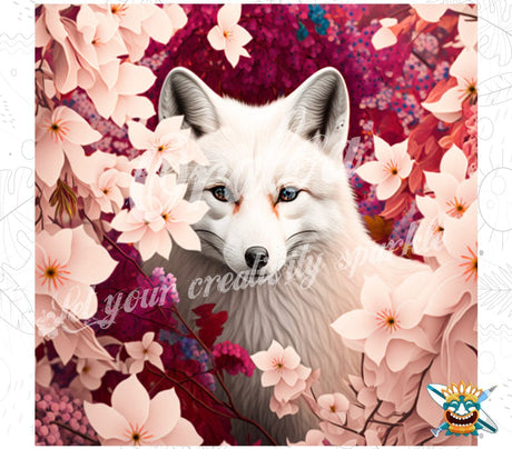 Diamond Painting White Fox - Oraloa Kreativset Diamantstickerei