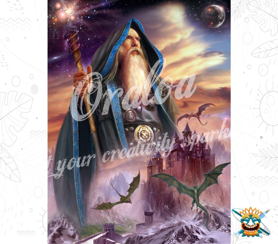 Oraloa Diamond Painting The Wizard Septimus - Diamond embroidery kit art therapy