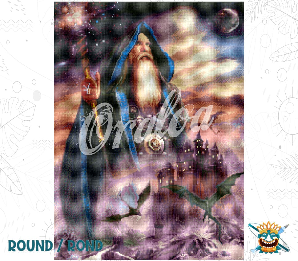 Diamond embroidery example The Wizard Septimus - Oraloa Diamond Painting