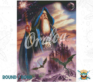 Diamond embroidery example The Wizard Septimus - Oraloa Diamond Painting