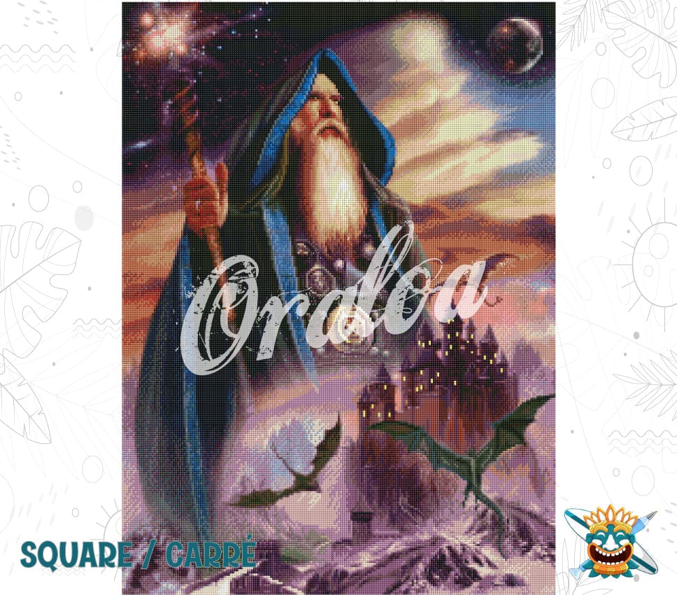 Zoom Diamond Painting Oraloa The Wizard Septimus - Creative kit