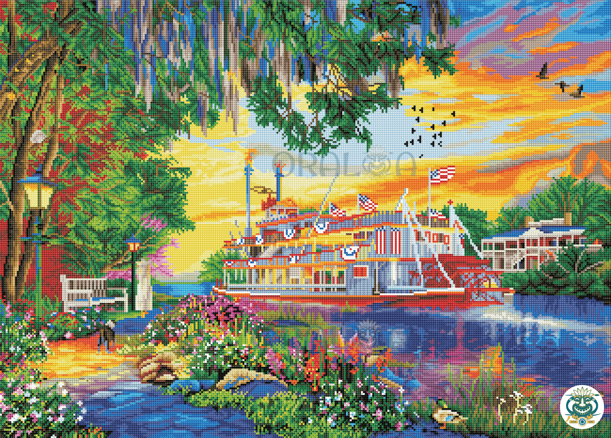 Zoom Diamond Painting Oraloa Mississippi Cruise - Kreativset