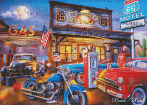 Vista previa del kit Oraloa Diamond Painting Old Southern Gas Station